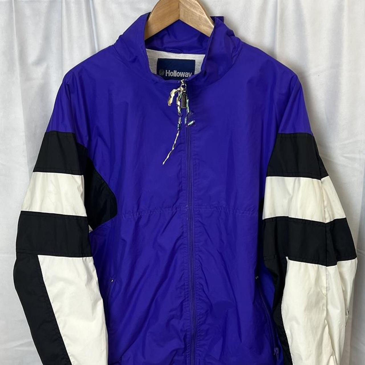 Men's White and Purple Jacket | Depop