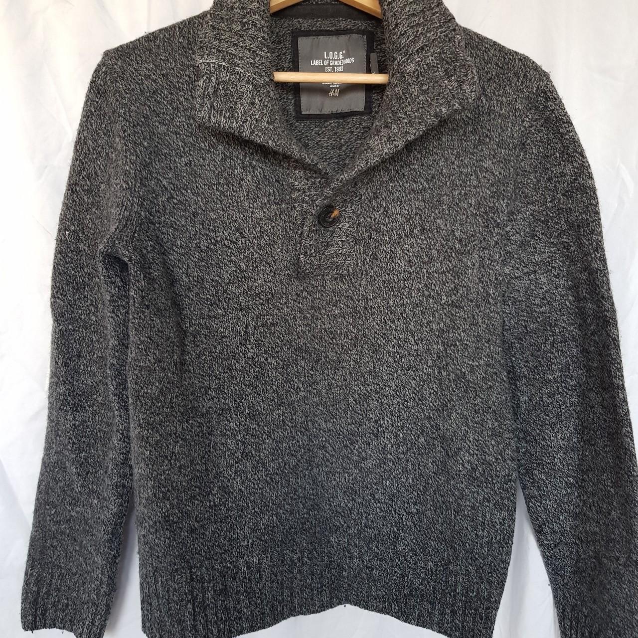 H&M Men's Grey Jumper | Depop