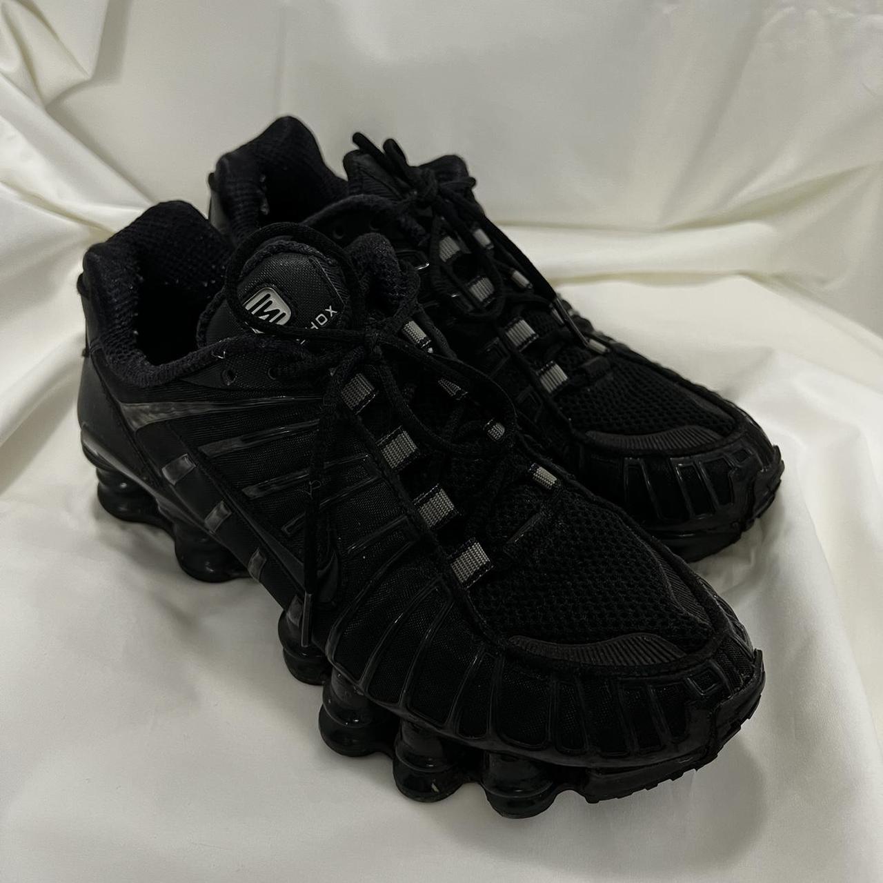 Nike Shox Tl Triple Black Used But Still In Great - Depop