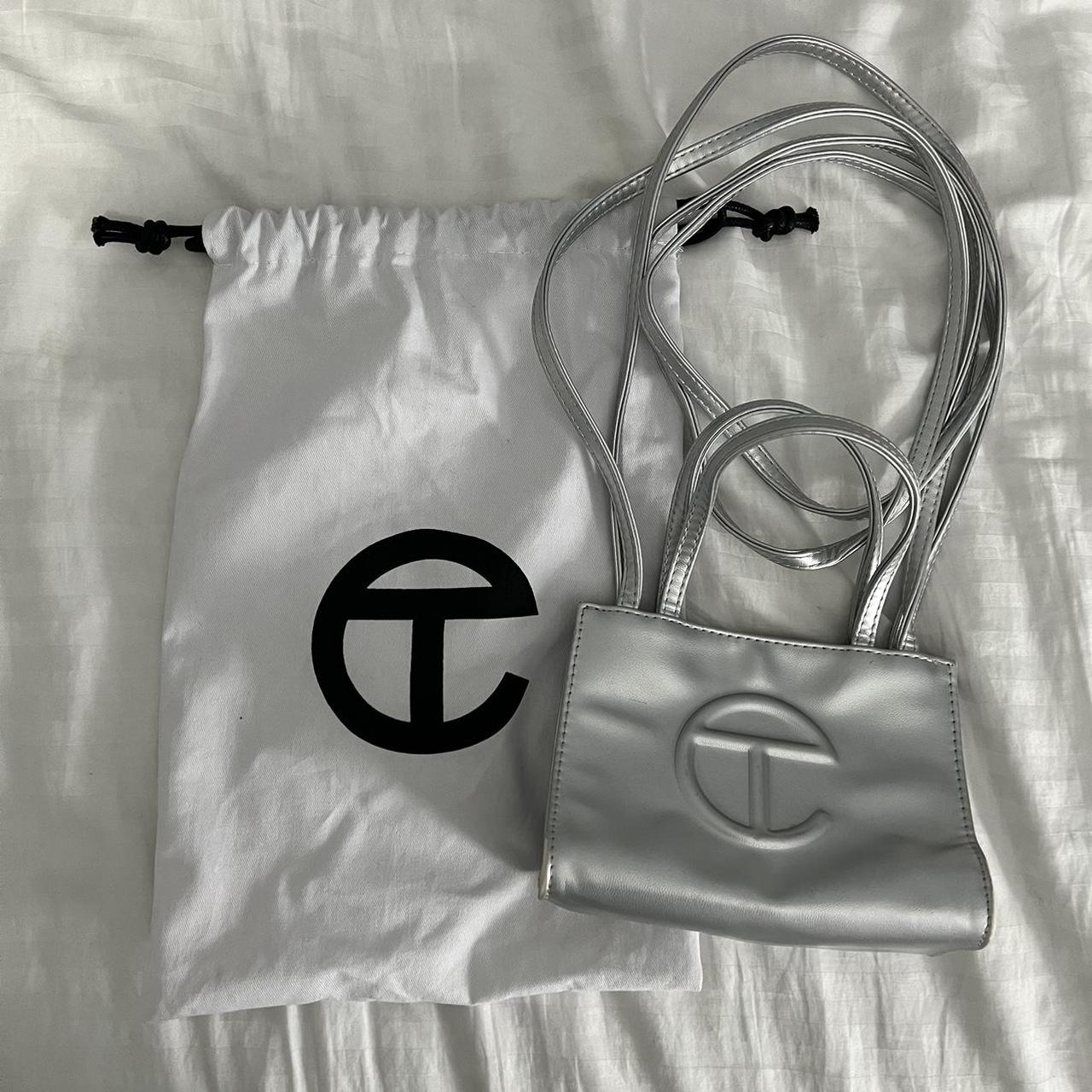 Silver Telfar Bag Used but in good condition Depop