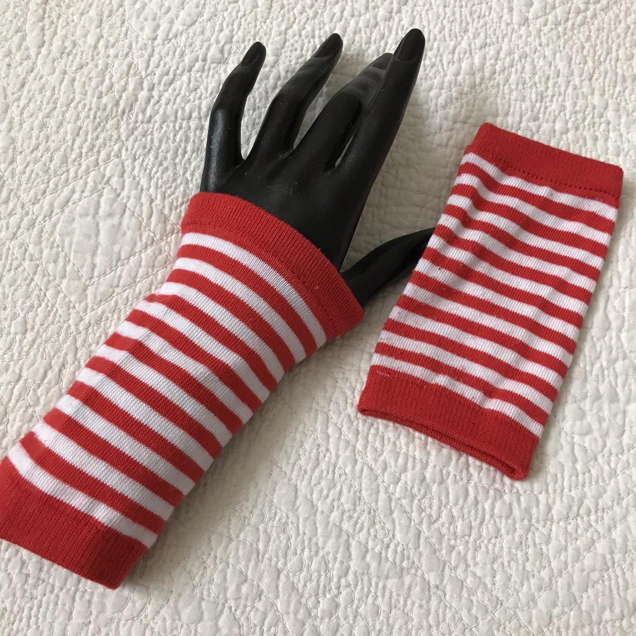 Target Women's Red and White Gloves Depop