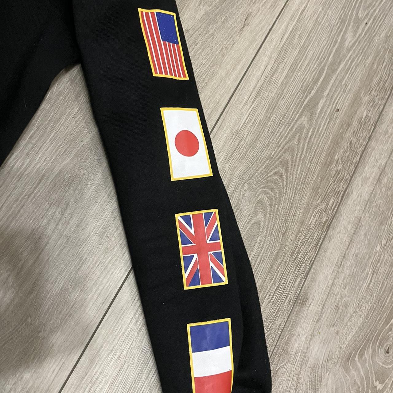 STUSSY World Tour Flag Hoodie Sweatshirt! New... - Depop