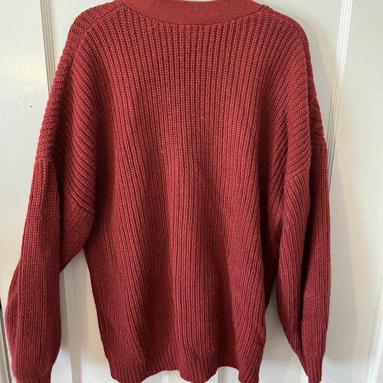 Target Women's Burgundy Cardigan Depop