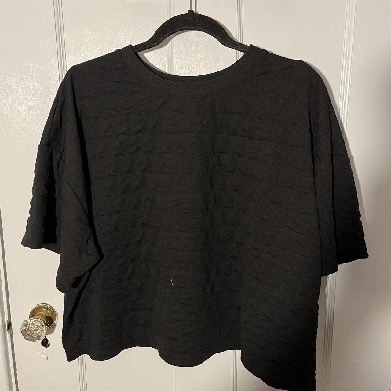 Super cute textured black shirt from #target !! worn... - Depop