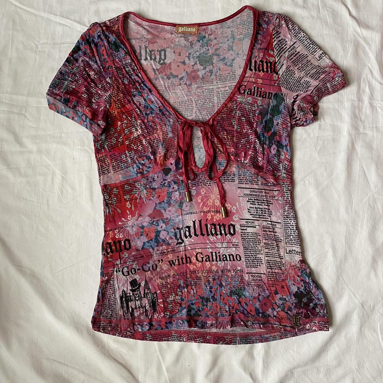 Genuine Archive John Galliano newspaper print baby... | Depop 