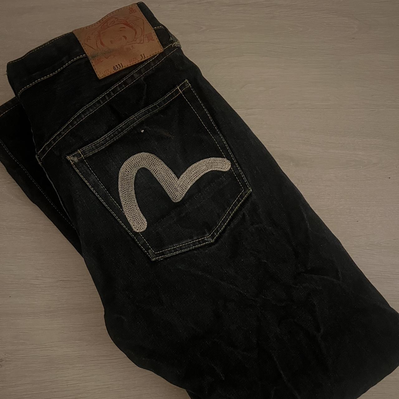 Black best sale evisu jeans