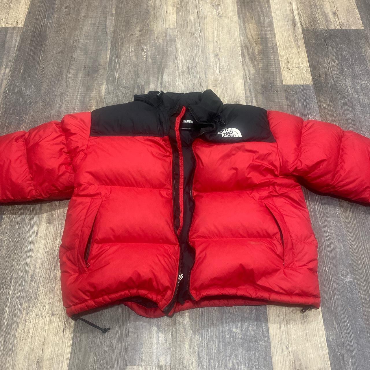 The North Face Men's Red and Black Jacket | Depop