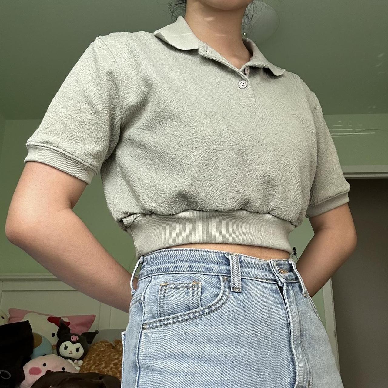 Women's Green and Khaki Poloshirts Depop