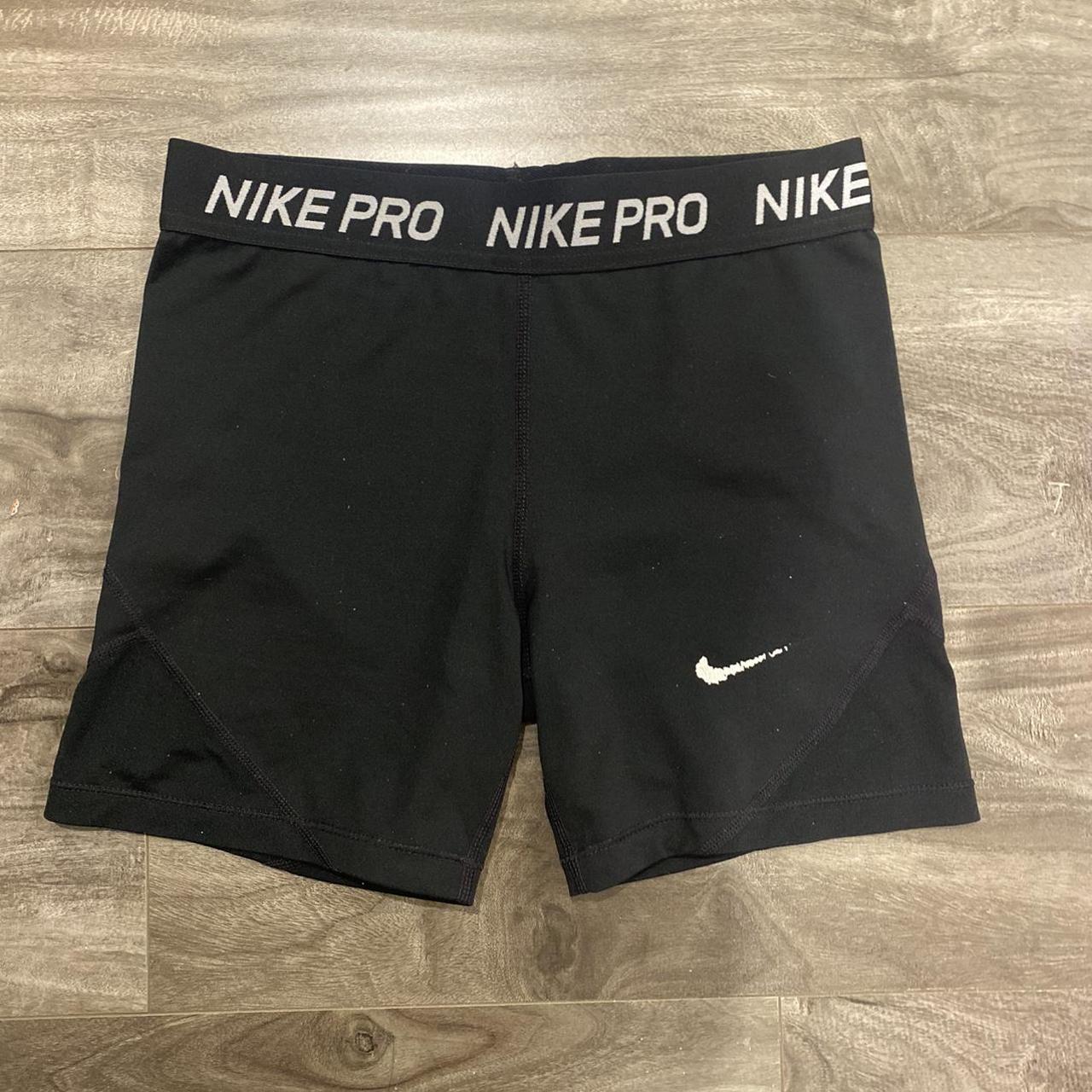 Black Nike pros spandex - Nike swish is like faded... - Depop