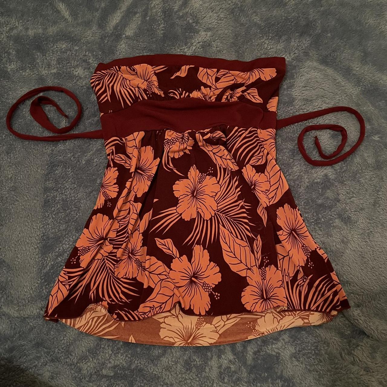 Vintage Rue 21 Hawaii Tube Top Tie back strings for... Depop