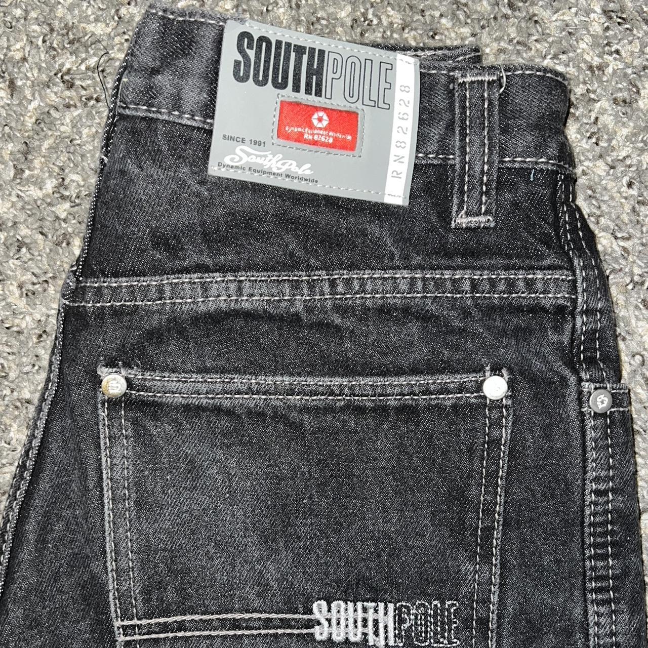 dark grey South Pole skater jorts / shorts. south... - Depop