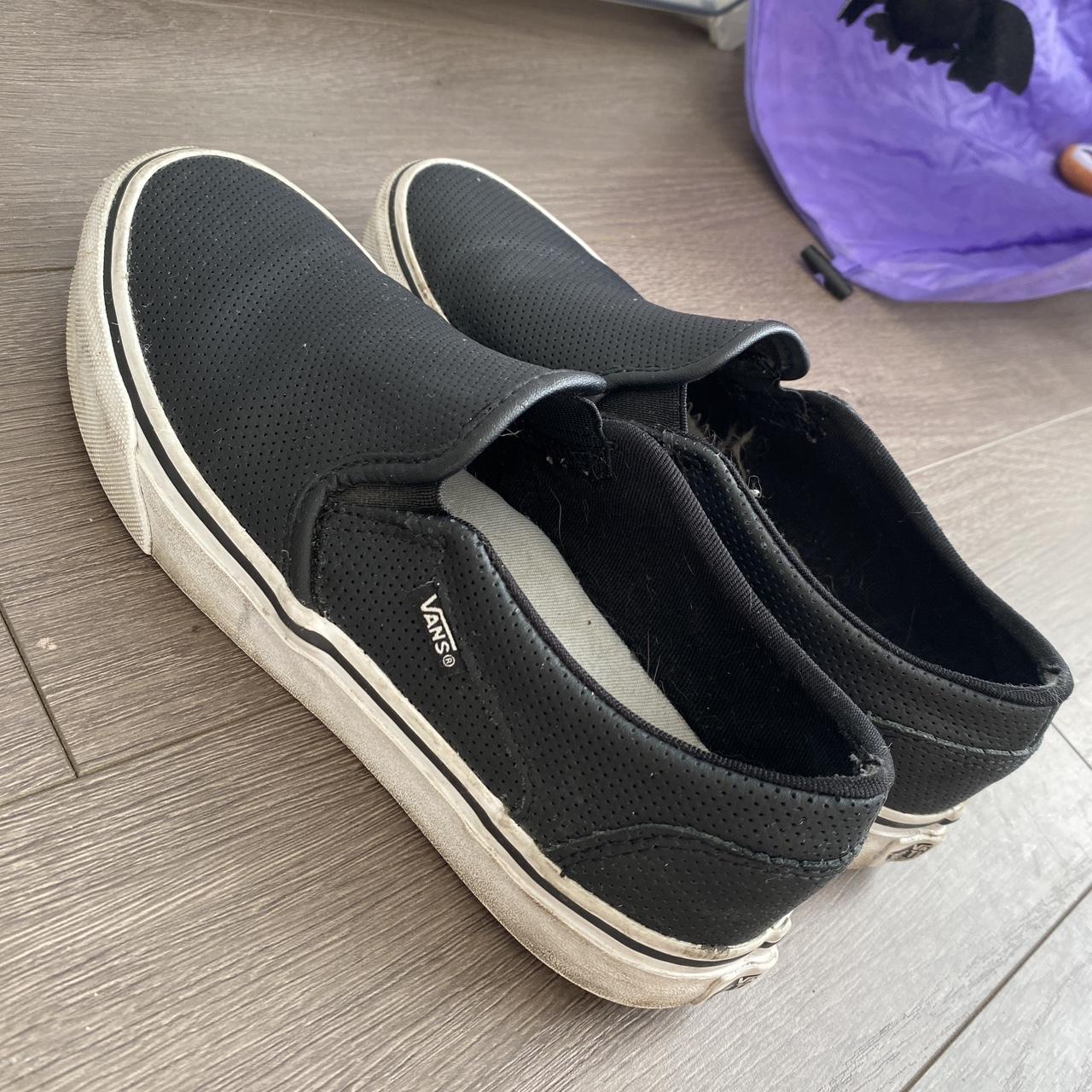 Women's Vans Asher Slip-On Sneaker - Black - Size 7.5