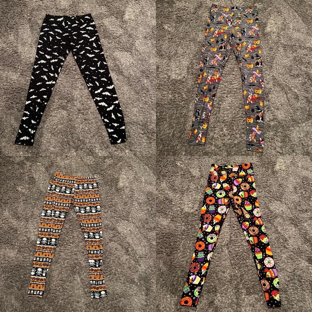 Bundle of 4 pairs of Halloween leggings All size - Depop