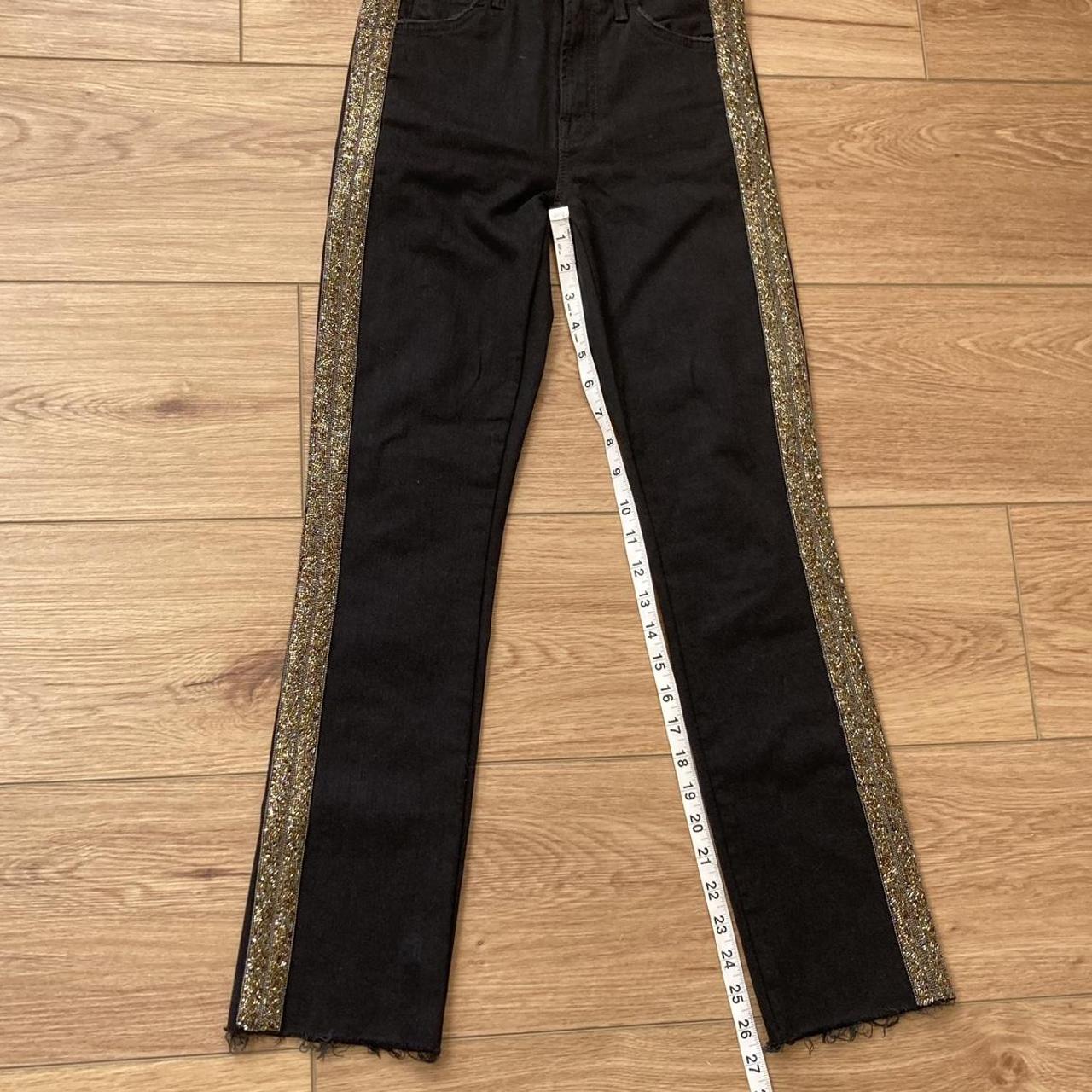 super skinny black stretchy jeans, size 16 from - Depop