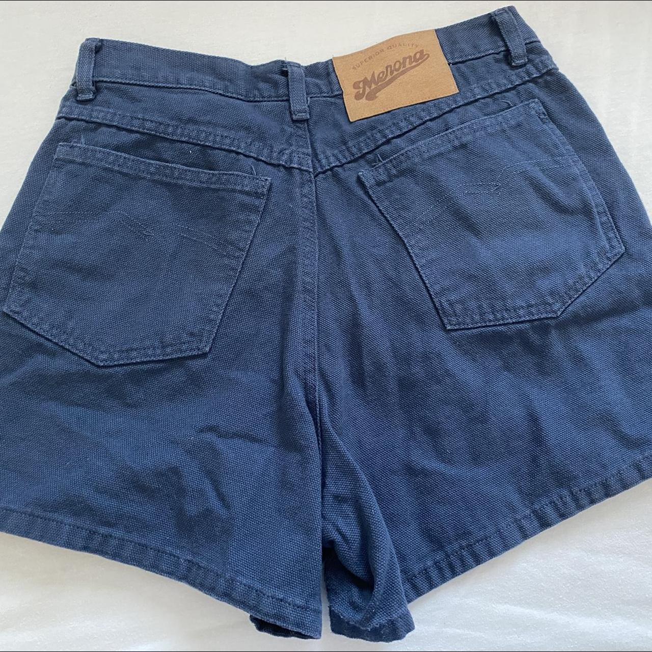 Merona Women's Navy and Blue Shorts | Depop