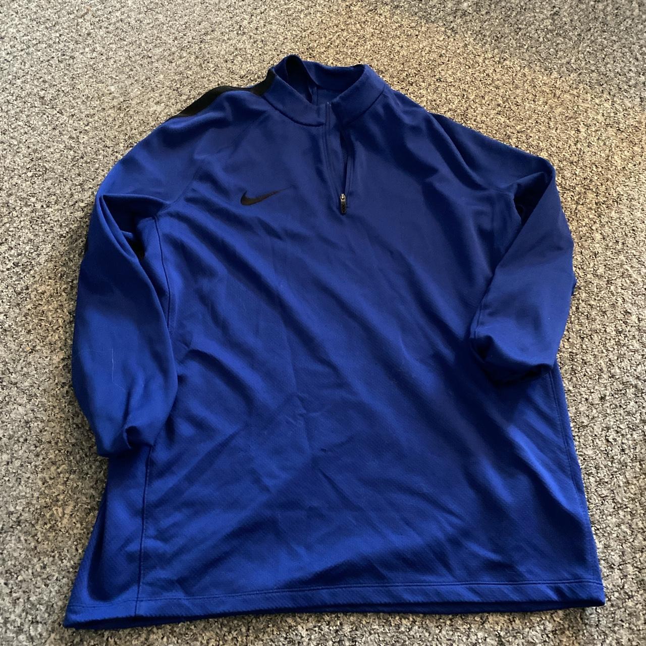 Men’s Nike Quarter Zip Jacket in Blue size Extra... - Depop