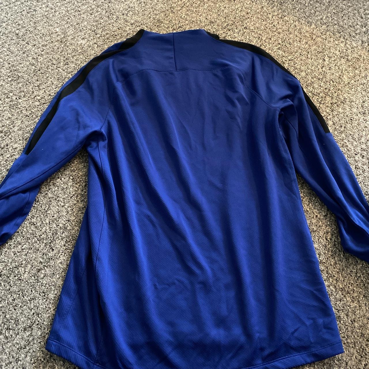 Mens Nike Quarter Zip Jacket In Blue Size Extra Depop 7256