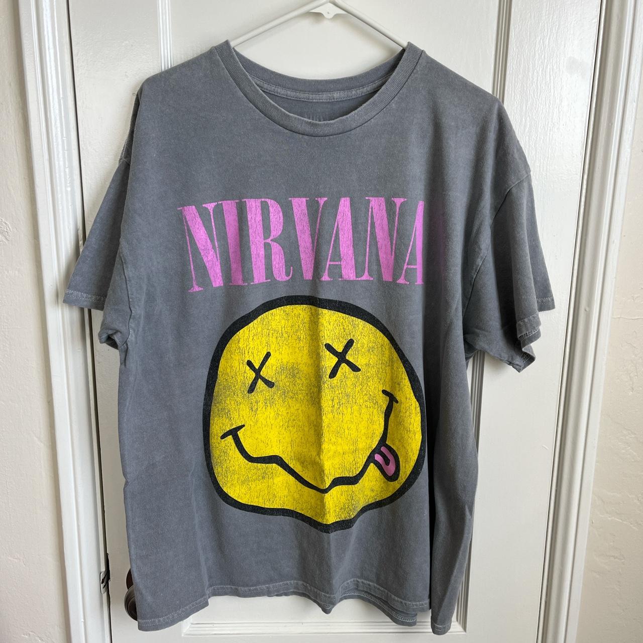 Nirvana Pink Shirt Large... - Depop