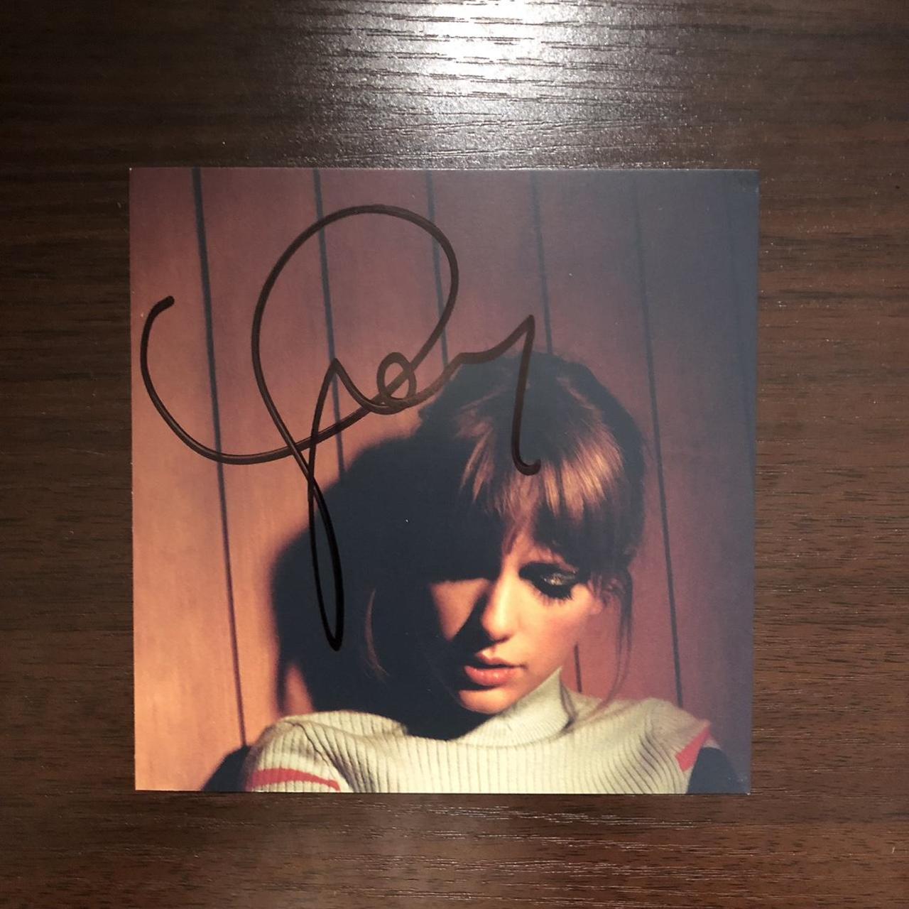 Taylor Swift Midnights HAND SIGNED Blue Moonstone CD... - Depop