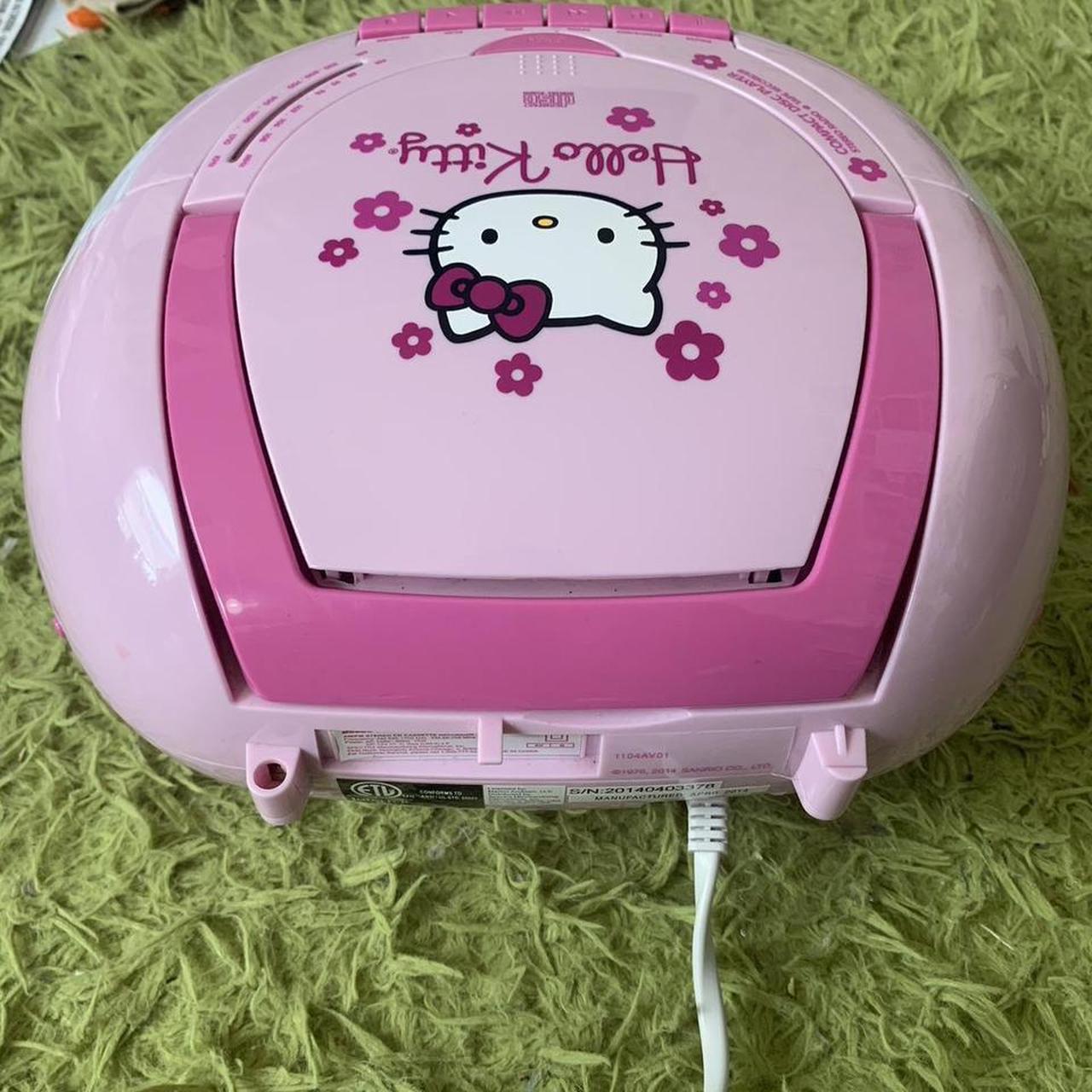 vintage hello kitty boom box works perfect and on... - Depop