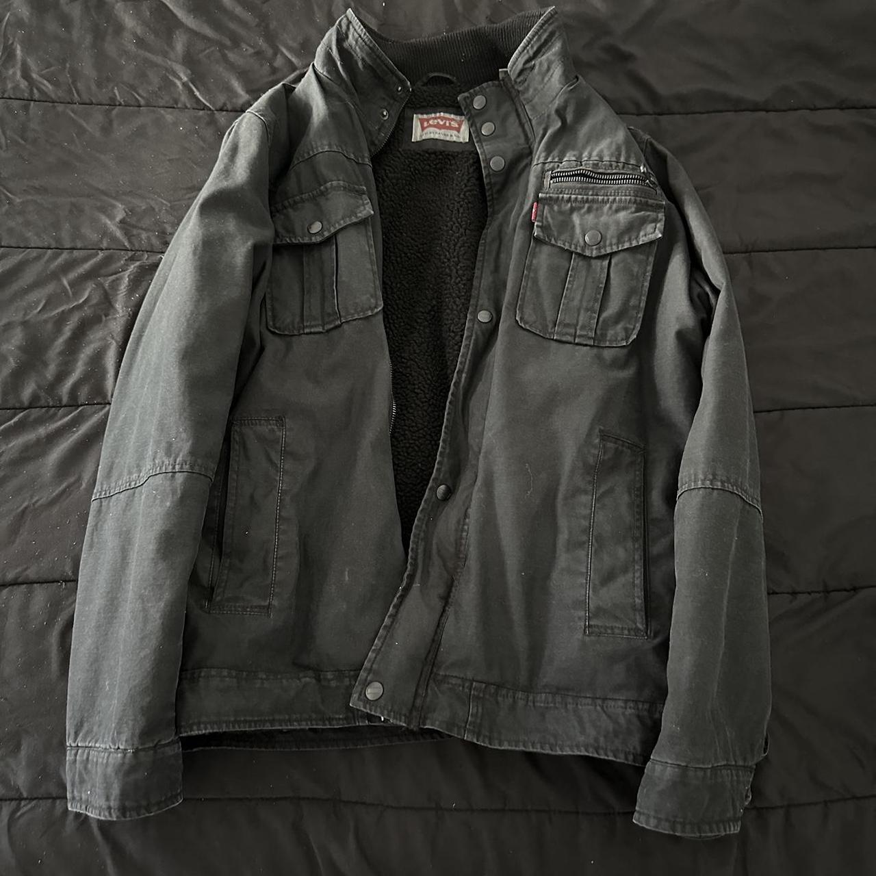 Levi's Military Trucker Jacket - Black - M