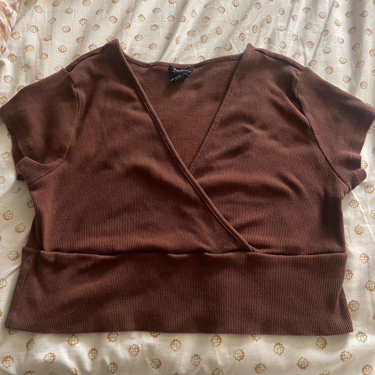 Rue 21 Women's Brown Crop-top