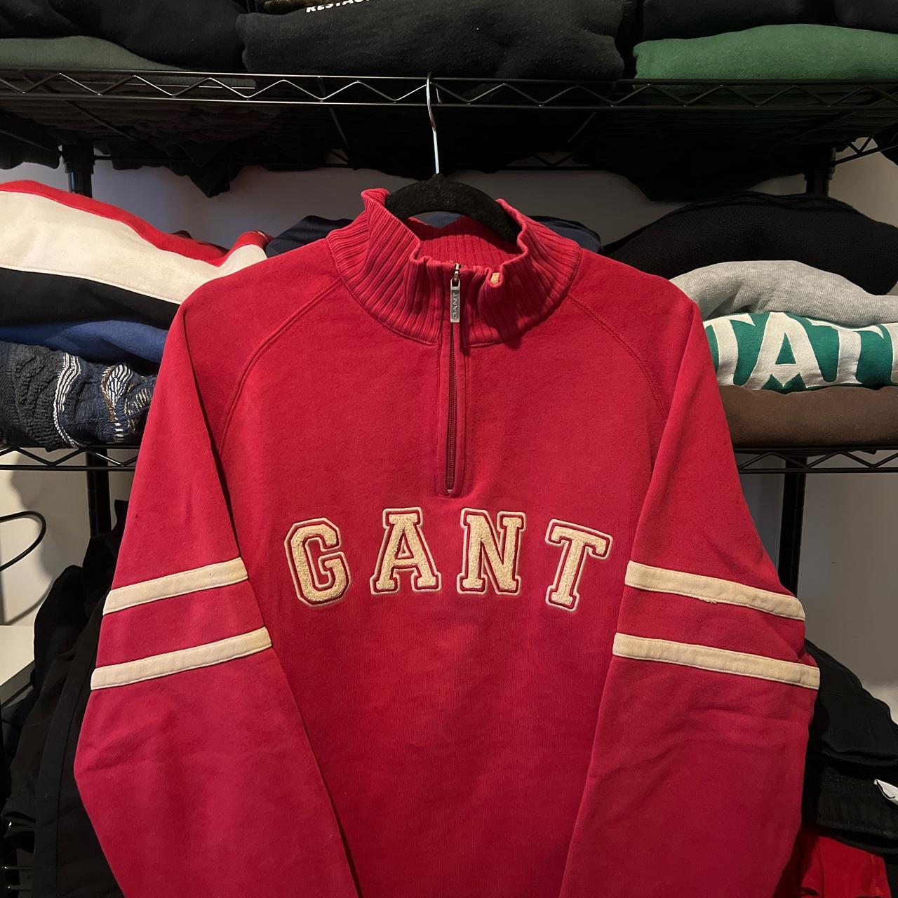 GANT Men's Red Sweatshirt | Depop