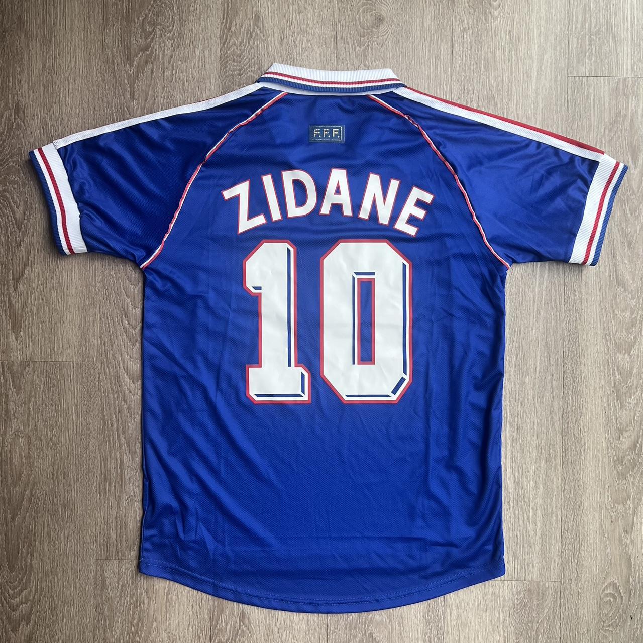 Vintage Adidas 1998 France Home Kit Zidane #10 on... - Depop