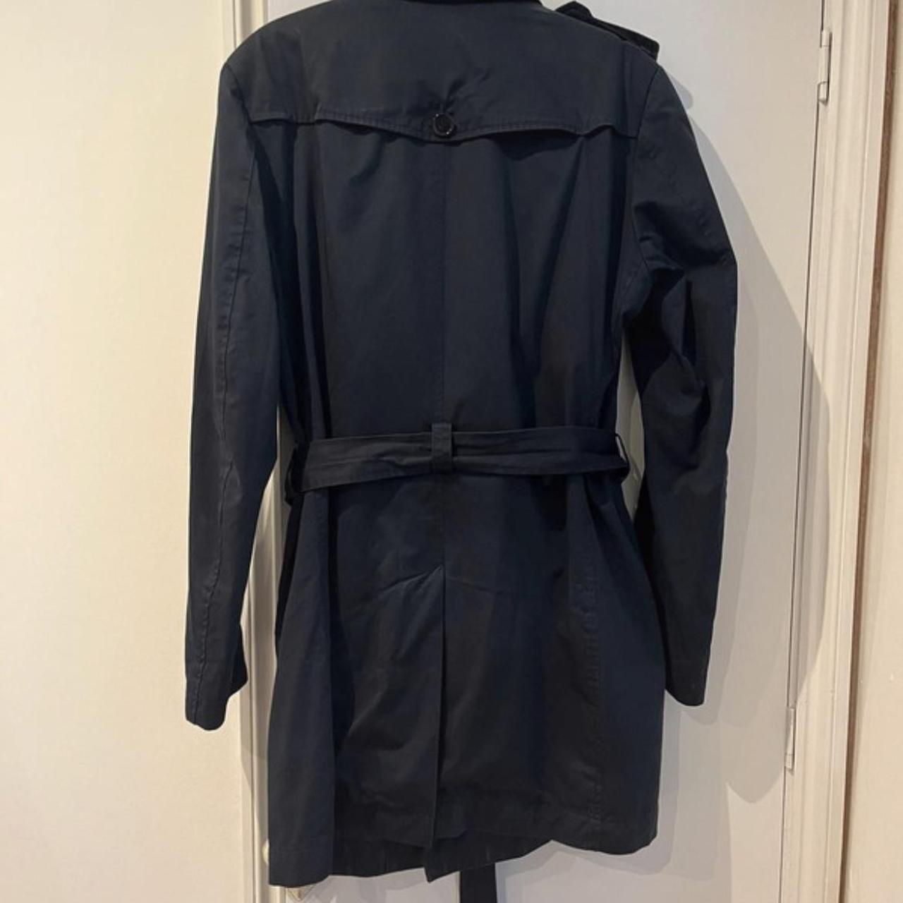 Hugo Boss Men's Navy Coat | Depop