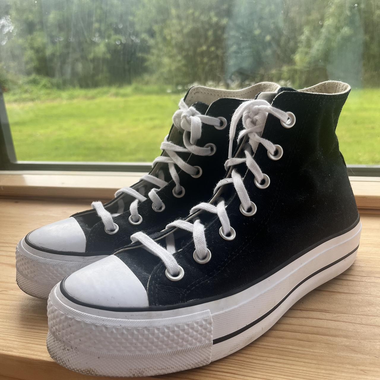 Black Platform Converse Size UK 5 womens Rarely. Depop