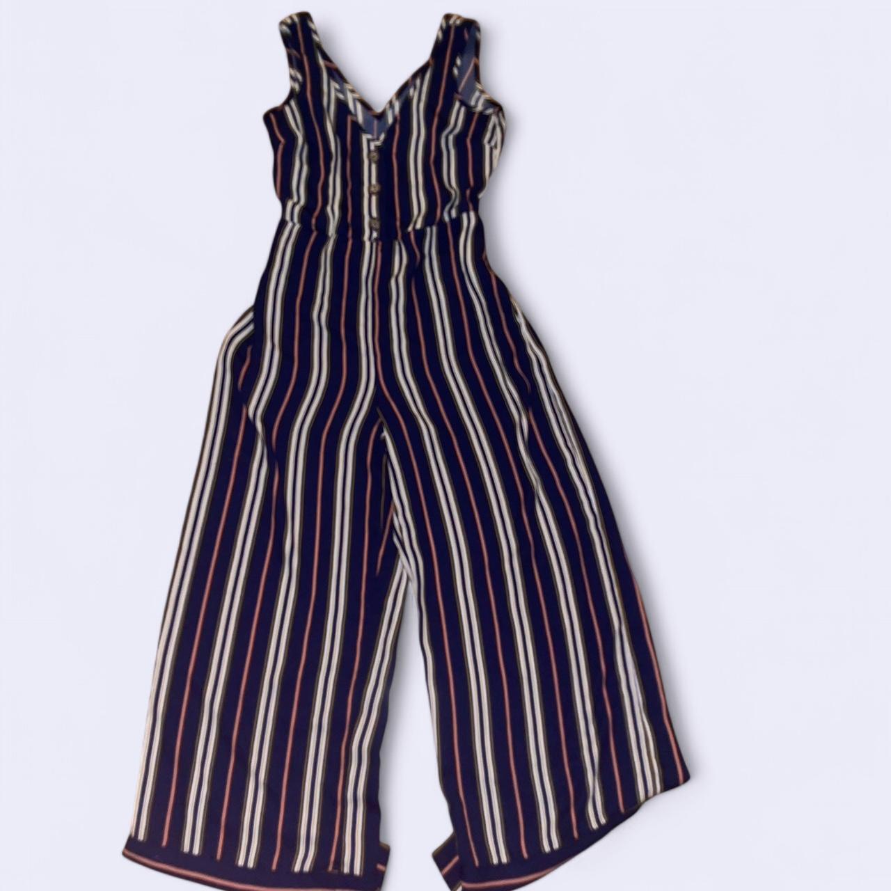 Xhilaration Women's Straight leg Jumpsuit Multi/Navy XS – Navy