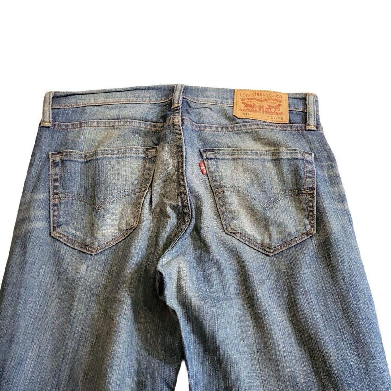 LEVI'S 511 Jeans Blue Denim Slim Straight Mens W30... - Depop