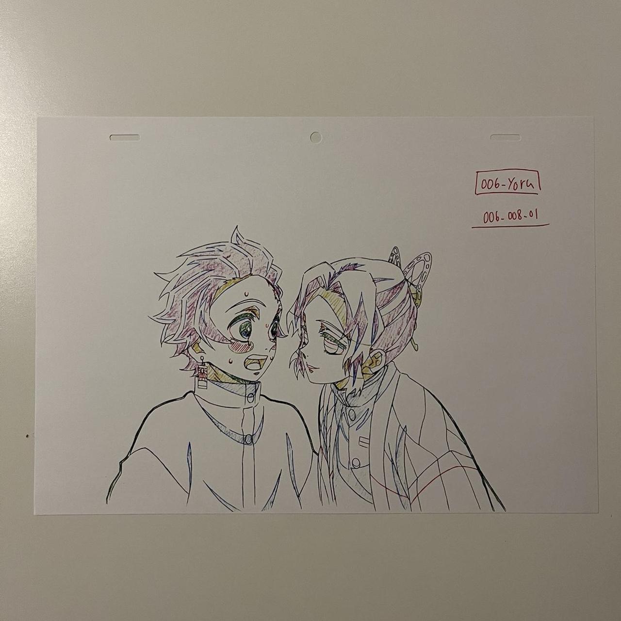 Demon Slayer Keyframe HUGE Tanjiro and Shinobu... - Depop