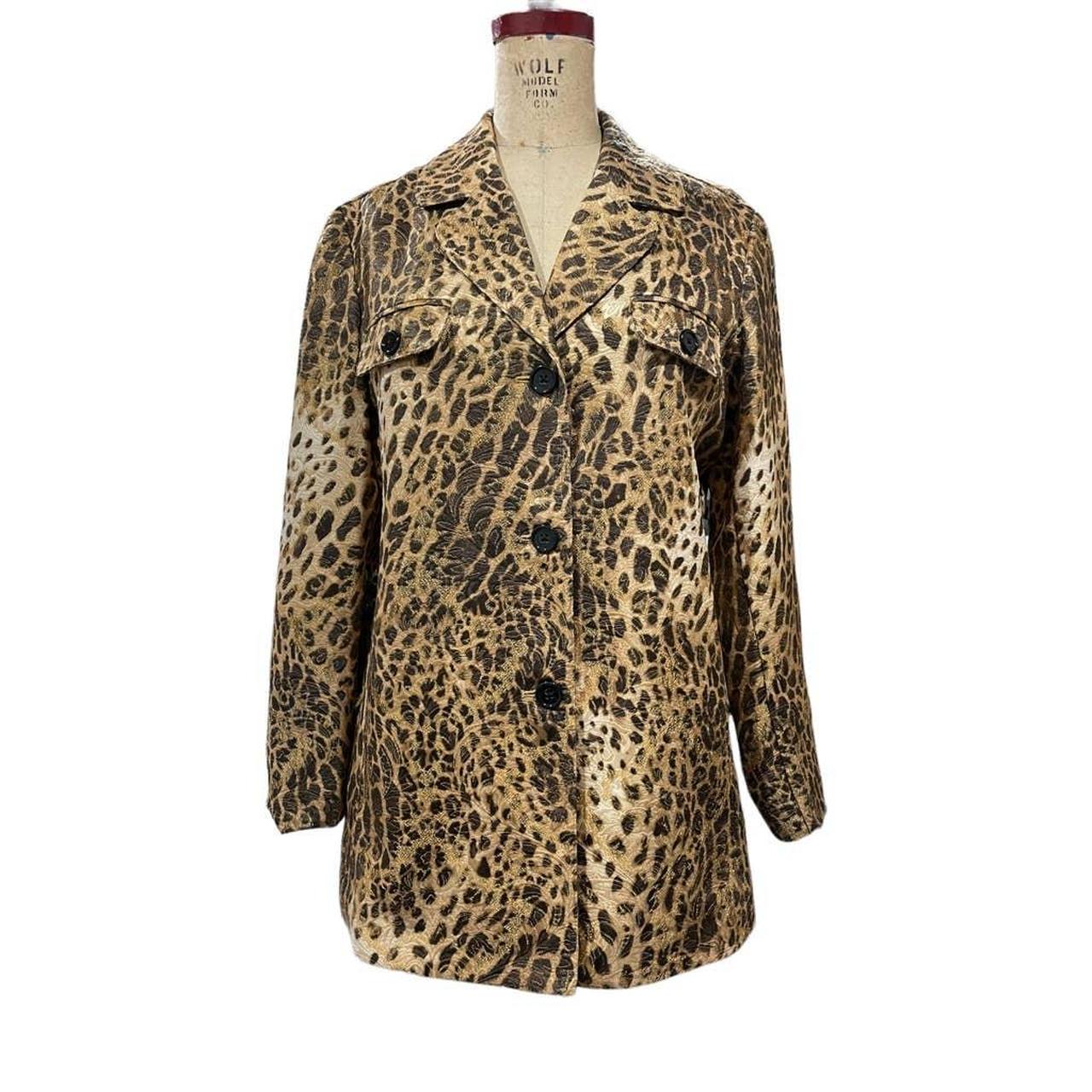 Chico's leopard print jacket best sale