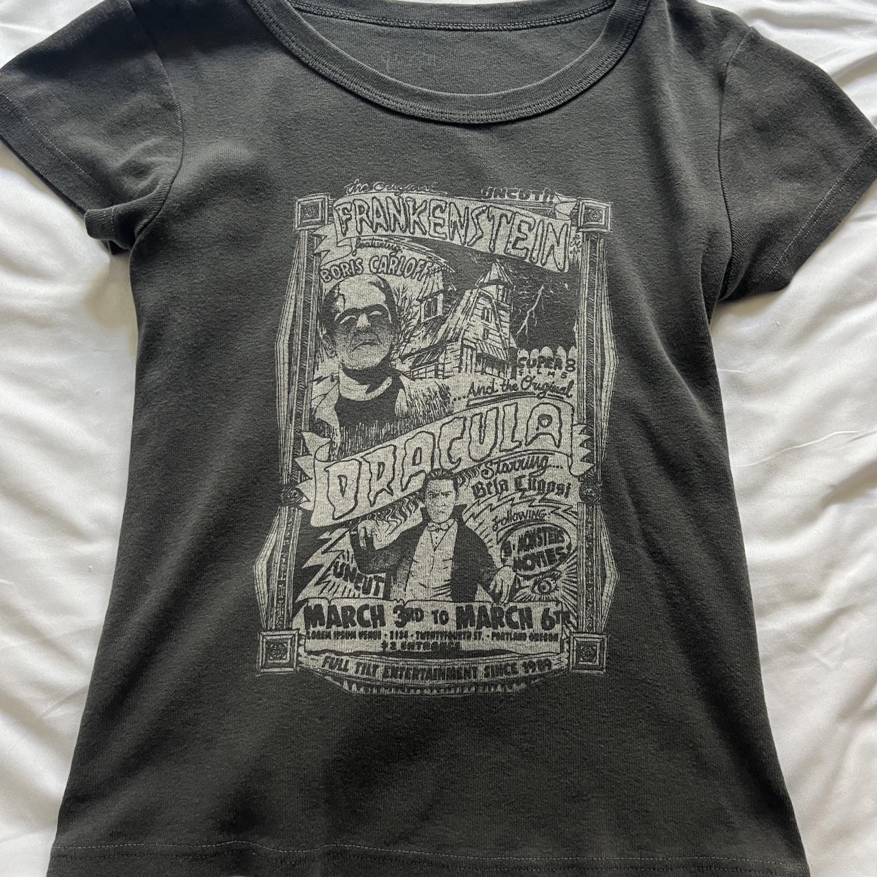 Brandy Melville Frankenstein & Dracula graphic tee... Depop