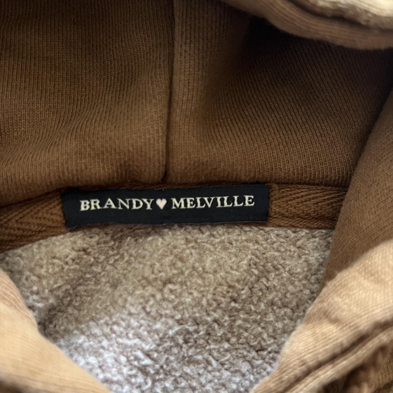 Brandy Melville brown zip up size s/m ( fits a... Depop