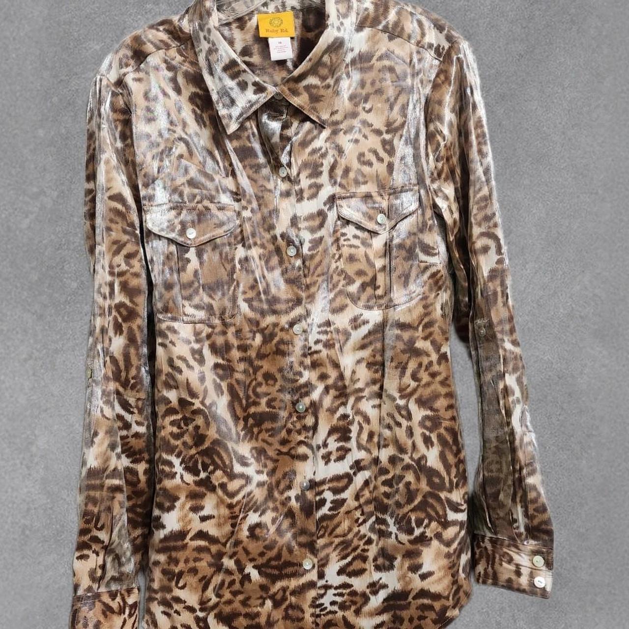 Ruby Rd. Women's Blouse - Brown/Multi - 16 – Ruby… - image 1