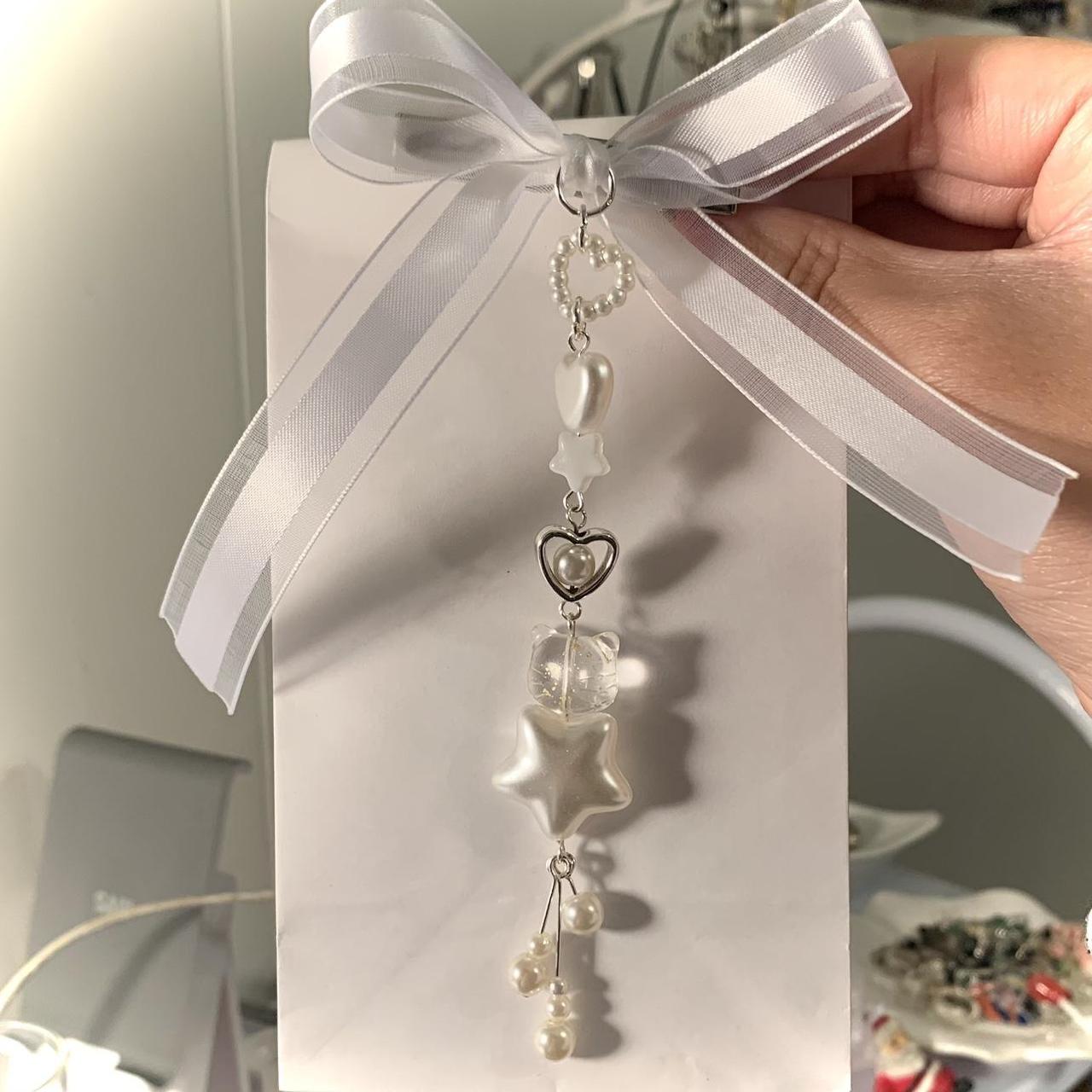 Women's White and Silver Hair-accessories (2)