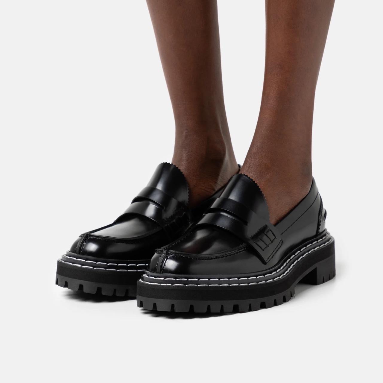 square-toe loafers