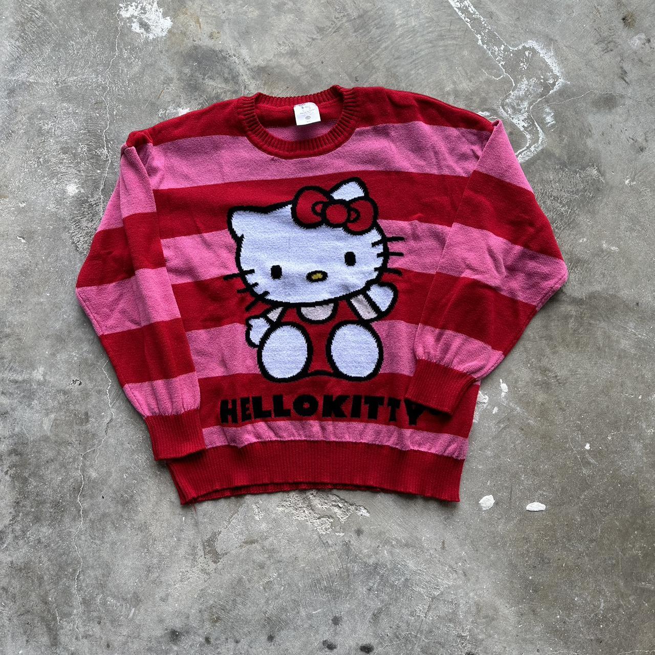 Y2k hello kitty sweater super cute and perfect for... - Depop