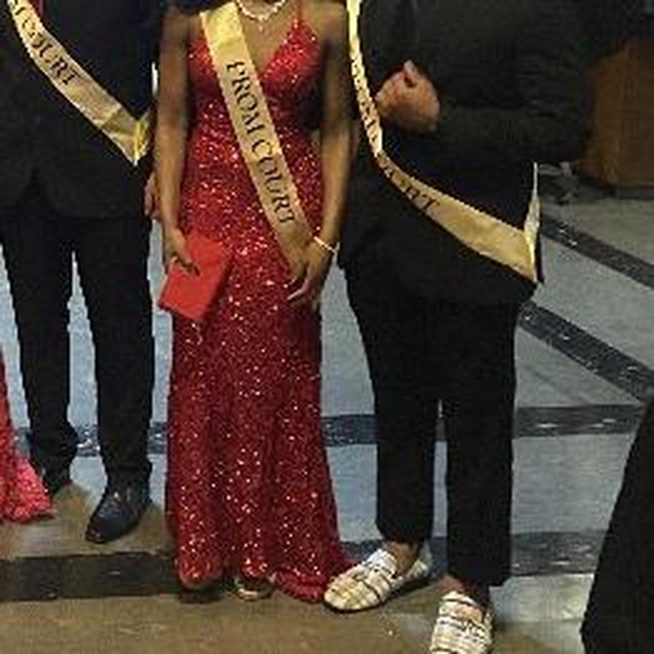 Scala Women's Dress - Red - 0 – Scala Red sequin … - image 3