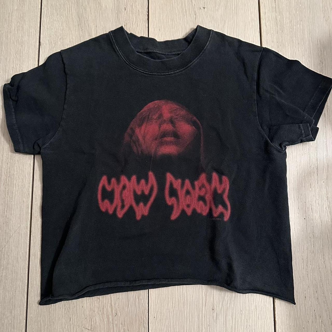 Brandy Melville Women's Red and Black T-shirt | Depop