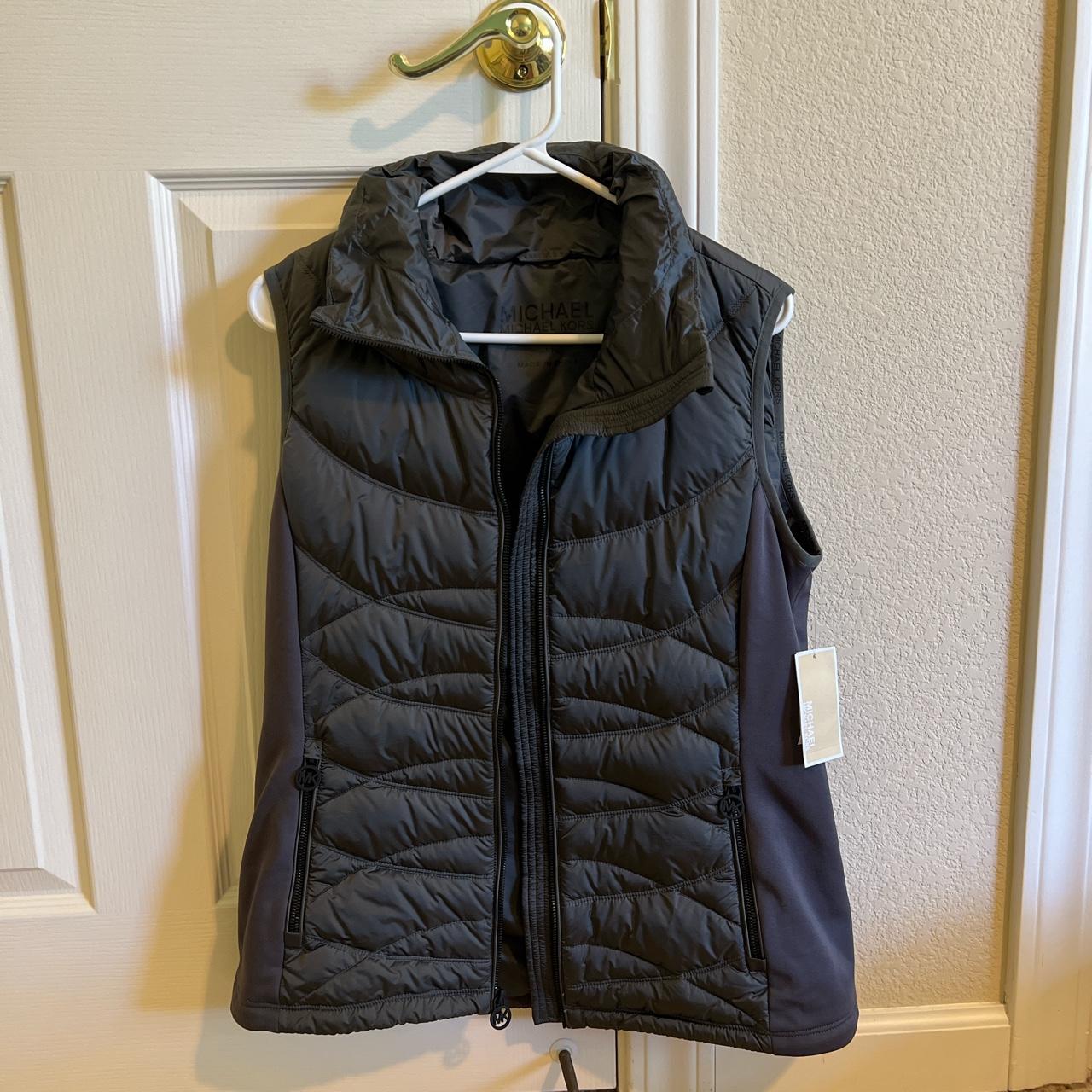 NWT Michael Kors dark gray winter vest Size medium. Depop