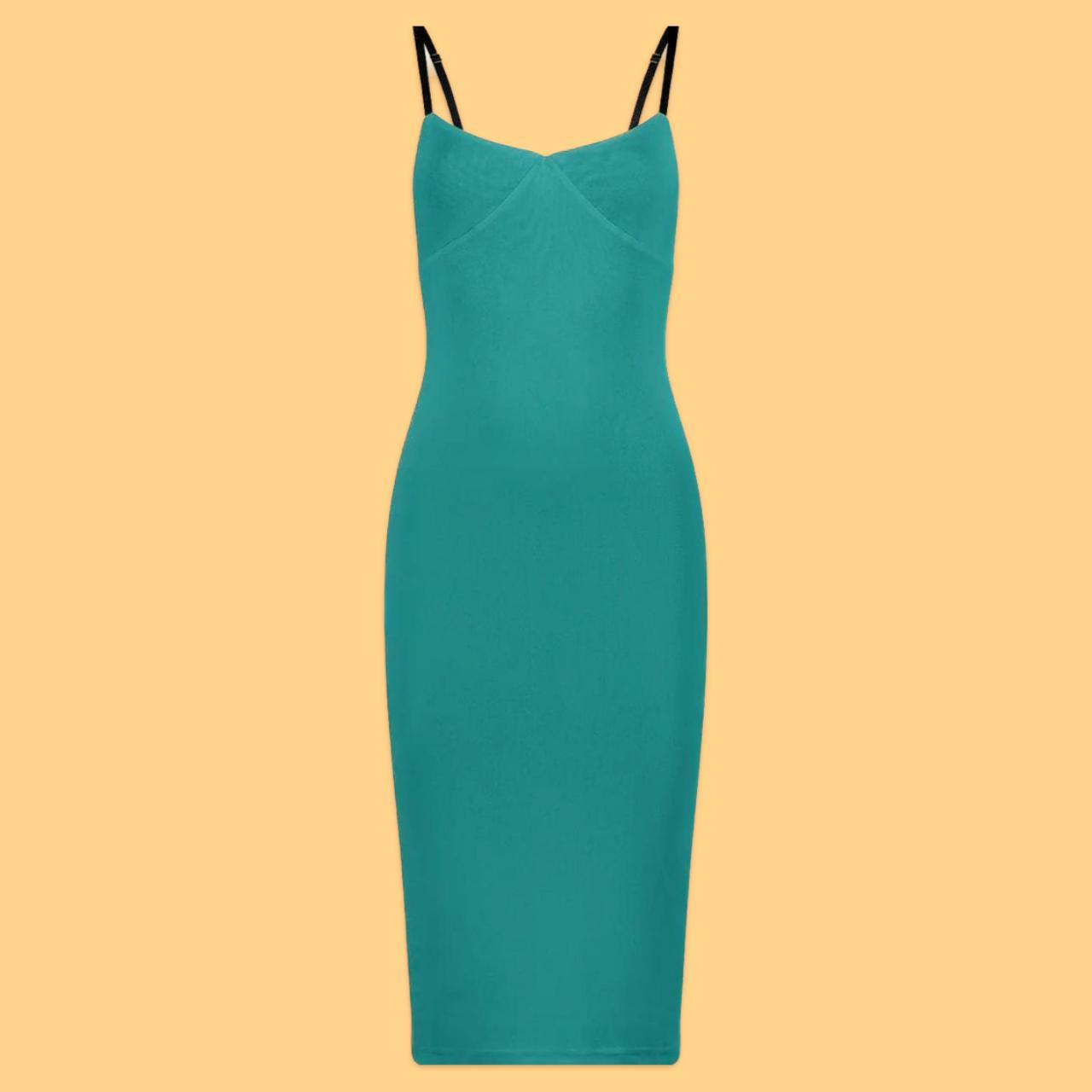 new mesh midi dress is fully lined with structured... - Depop