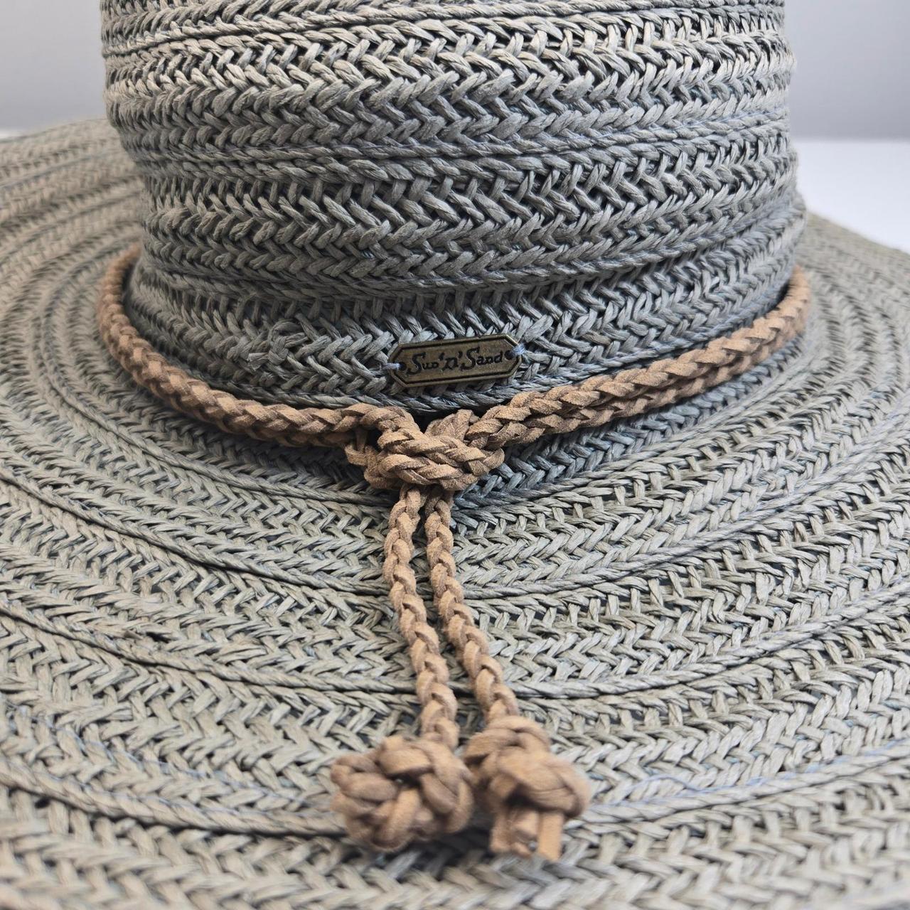 Surf 'N Sand Women's Straw hats - Blue/Grey – Sun… - image 6