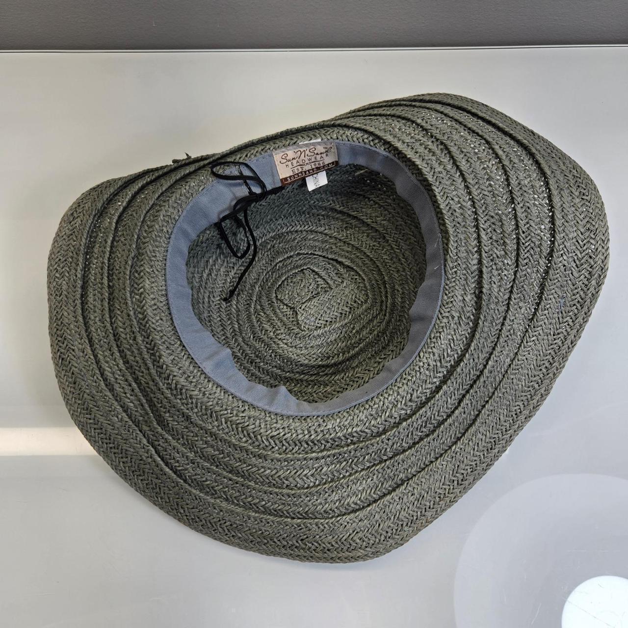 Surf 'N Sand Women's Straw hats - Blue/Grey – Sun… - image 7