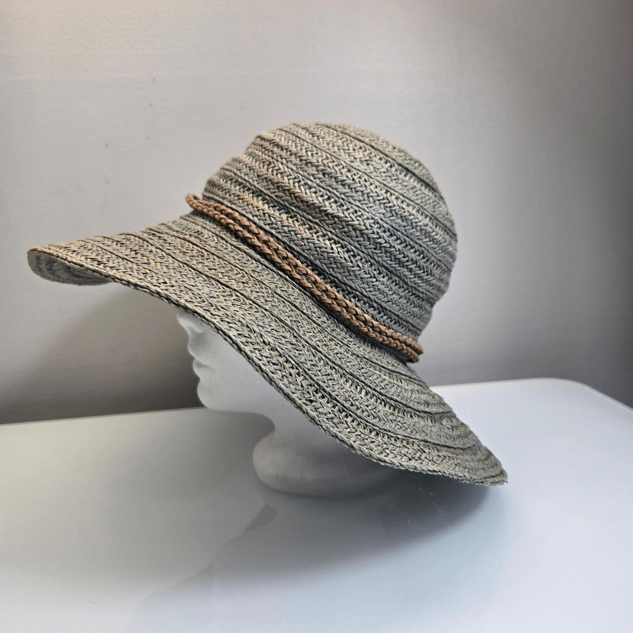 Surf 'N Sand Women's Straw hats - Blue/Grey – Sun… - image 2