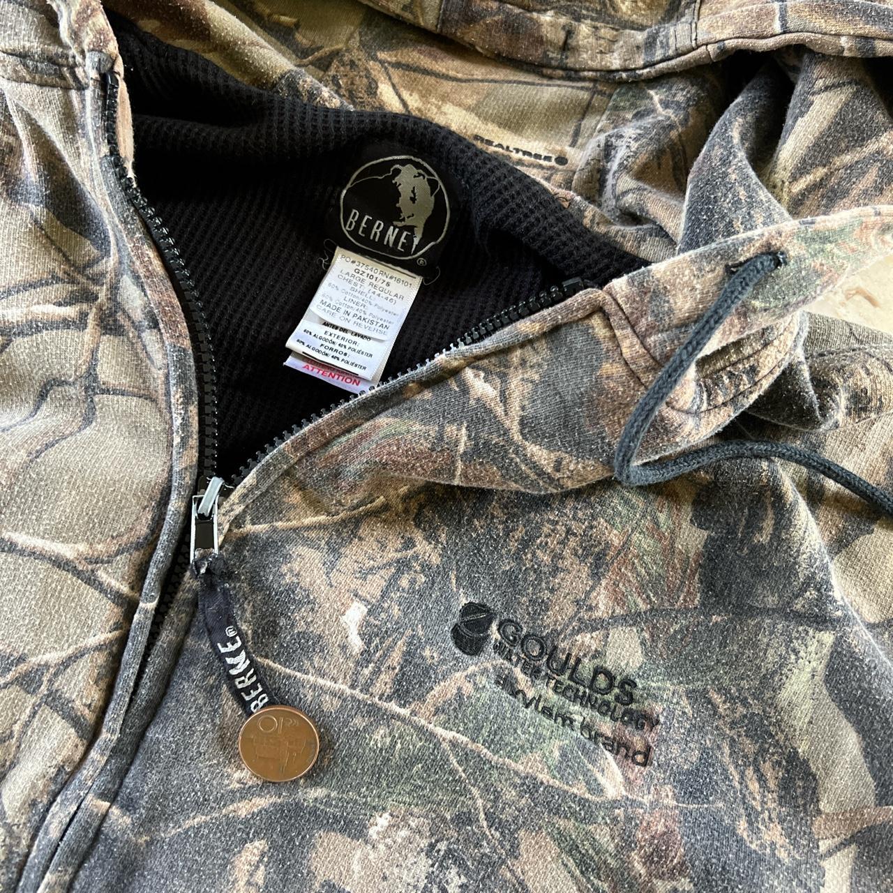 Realtree Men's Brown and Green Hoodie | Depop