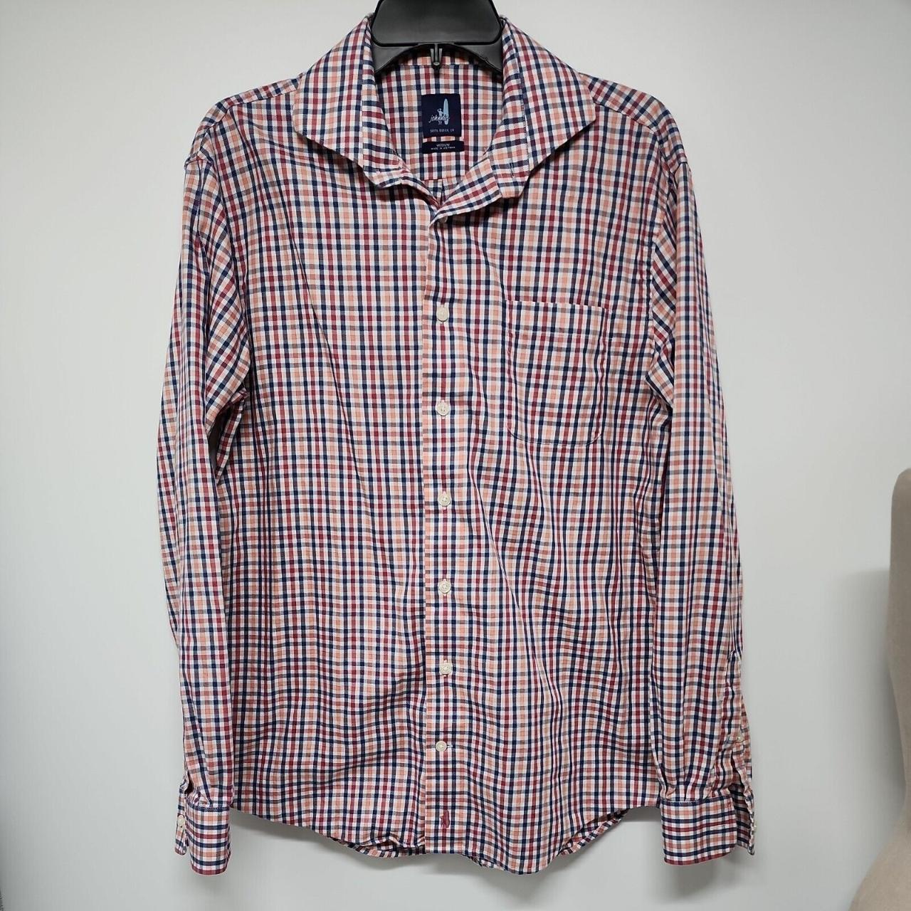 Johnnie O Mens Shirt Size Medium Button Up Long... Depop