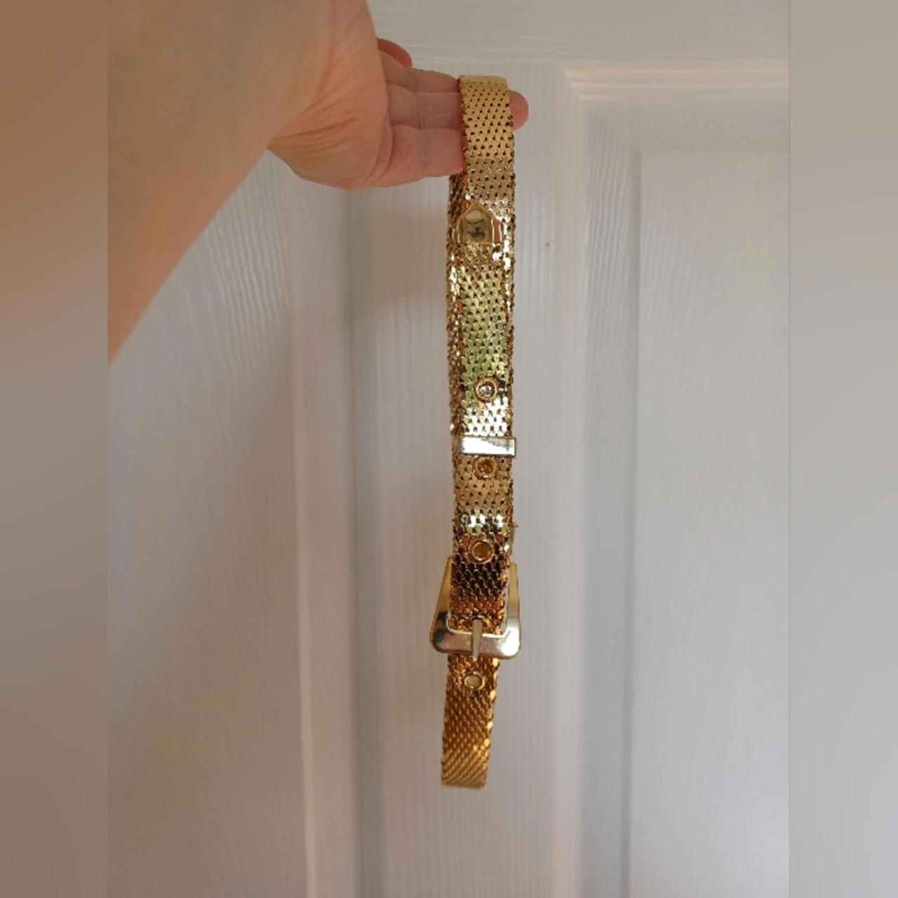 Whiting & Davis Women's Belt - Gold – Vintage Whi… - image 1